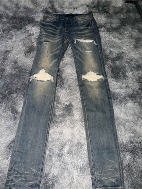 Amiri Mx1 Ultrasuede Antique Indigo